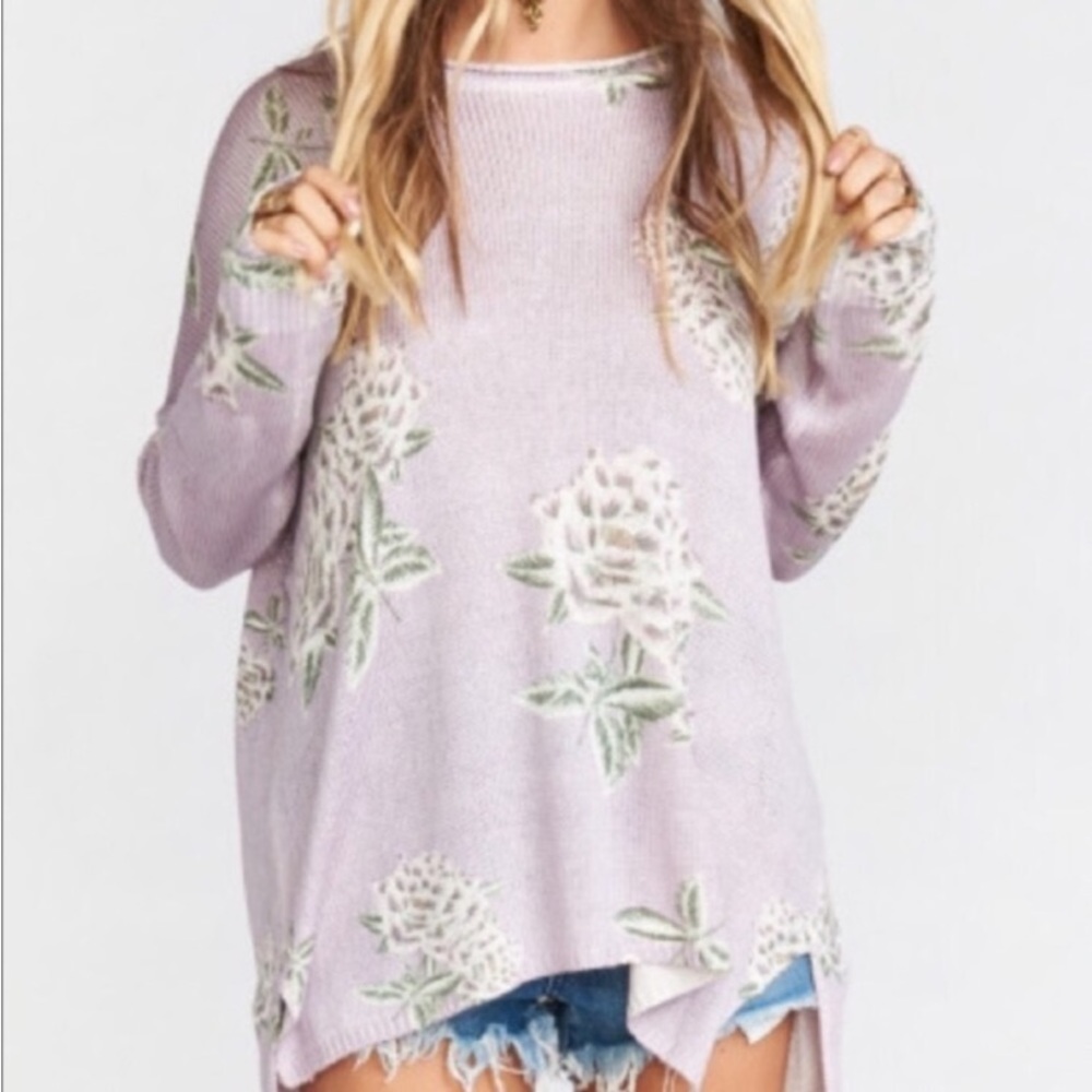 Show me your mumu Mellow Bonfire Sweater “Liv Lov Lav Knit”